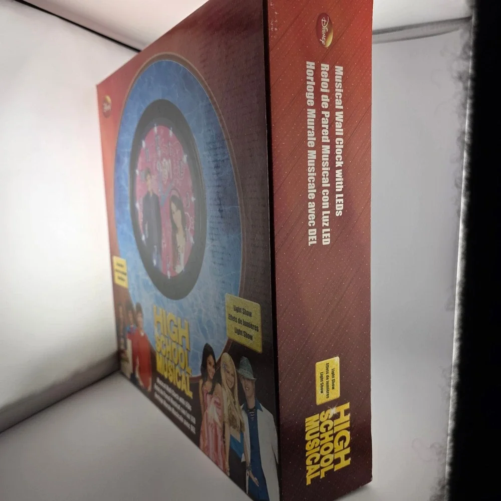 High School Musical Wall Clock 2008 LED Lights NIB Disney Collectible Nostalgia‎